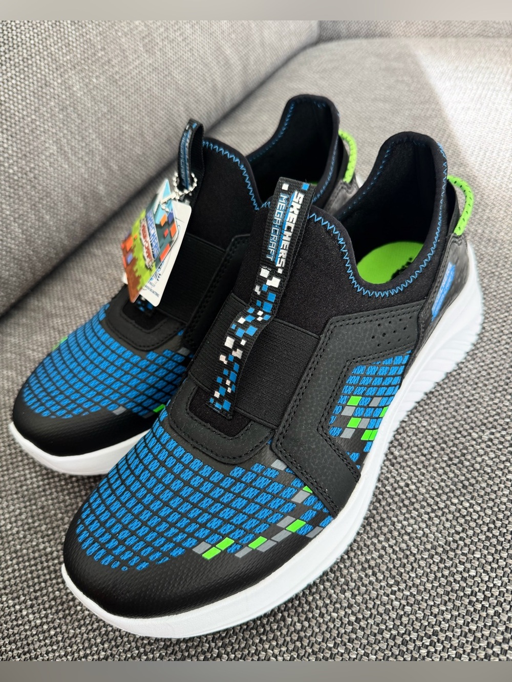 SKECHERS Mega-Craft Slip On Sneakers Youth Boys Size 7 Running Shoes NEW!